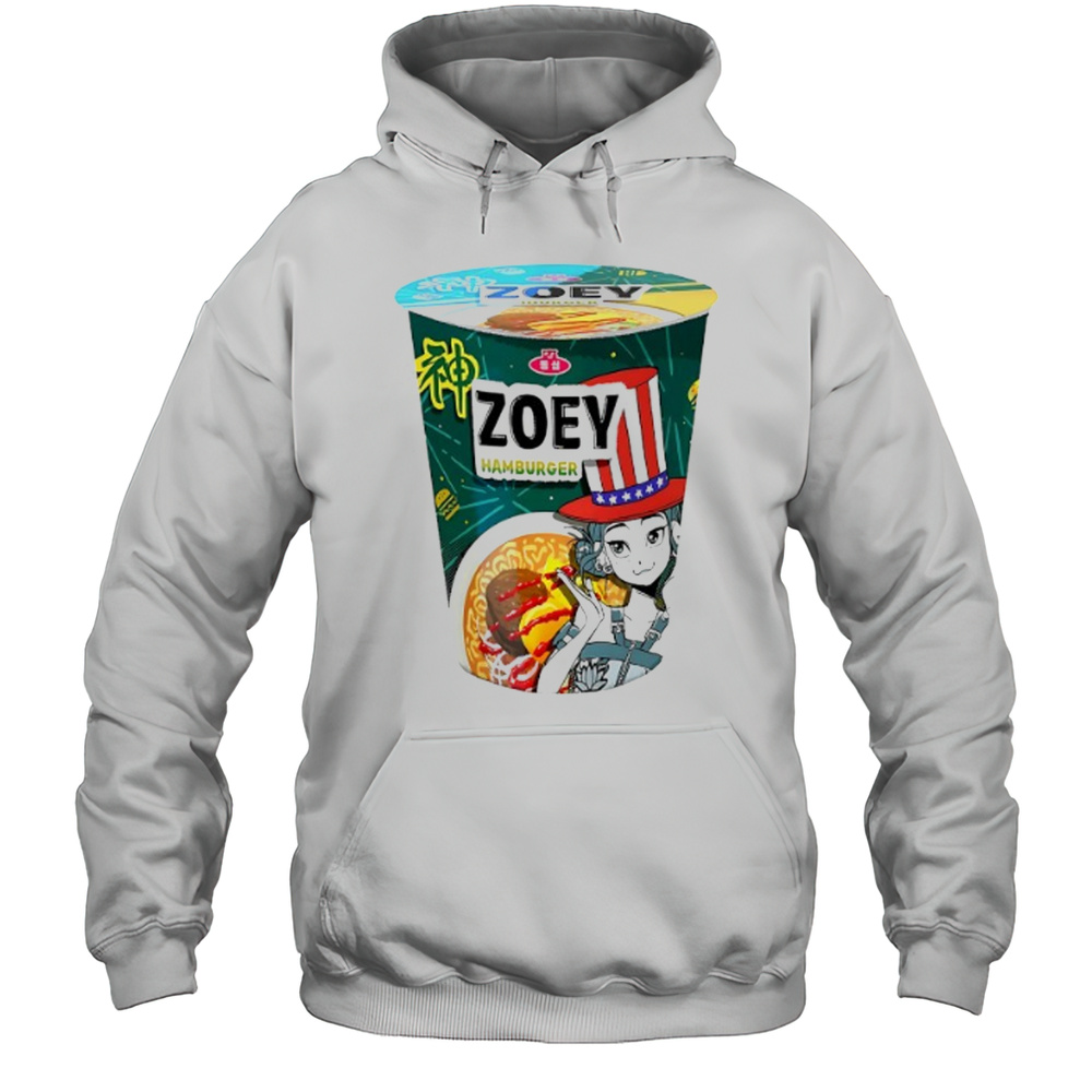 Zoey Hamburger Ramen KPop Demon Hunters Shirt Unisex Hoodie
