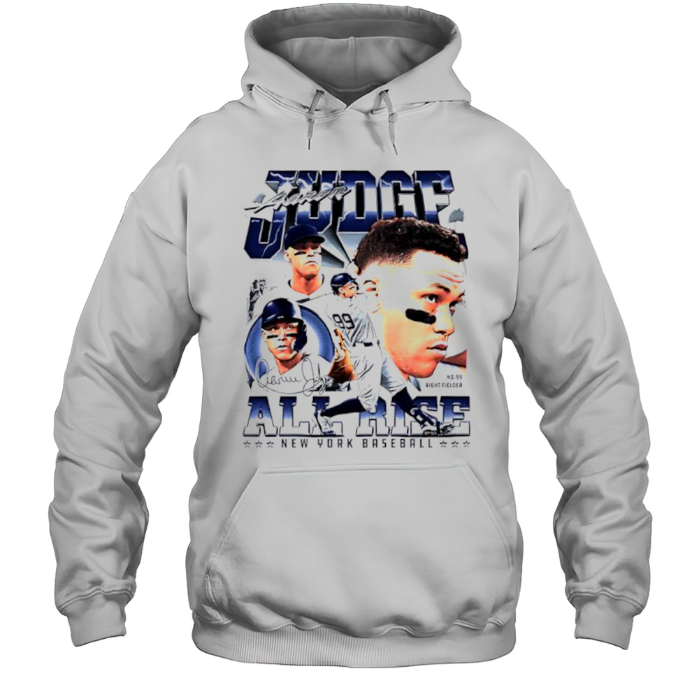 Aaron Judge New York Baseball Signature No 99 Retro Shirt Unisex Hoodie