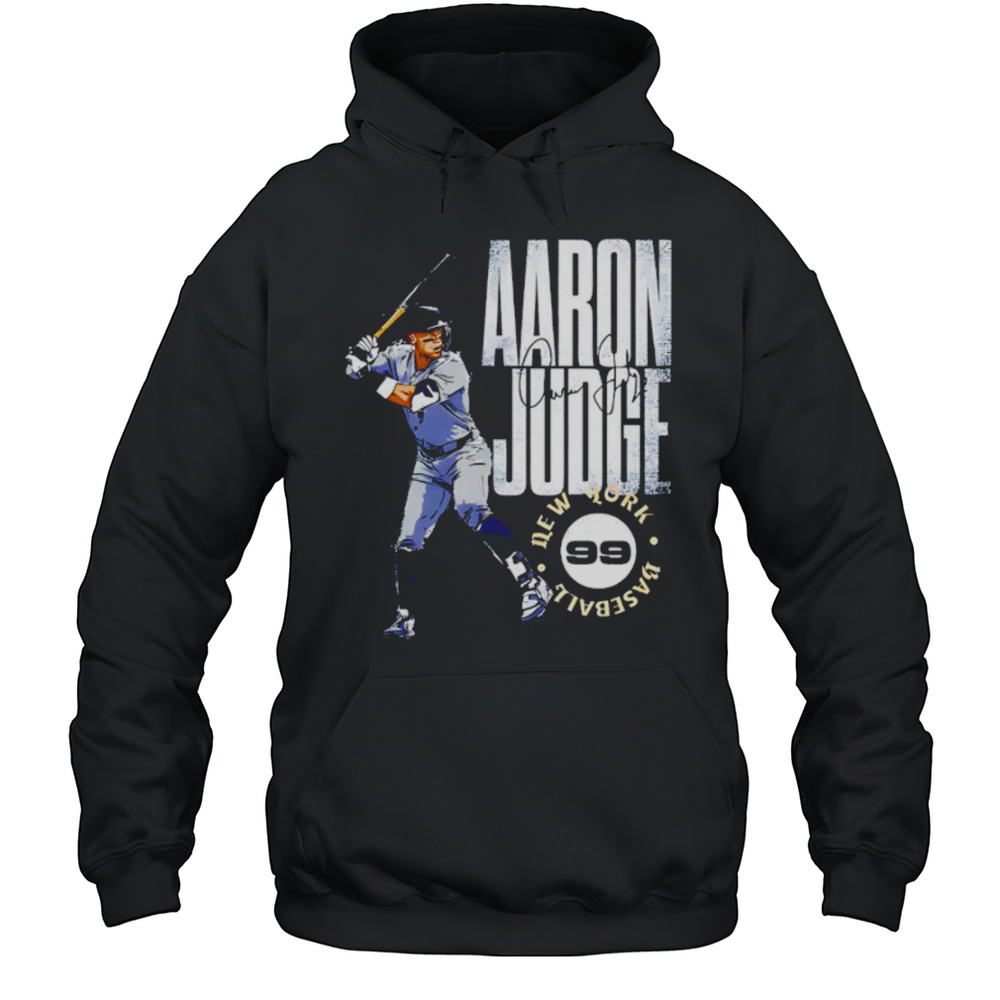 Aaron Judge New York Yankees Stamp Signature Retro Shirt Unisex Hoodie