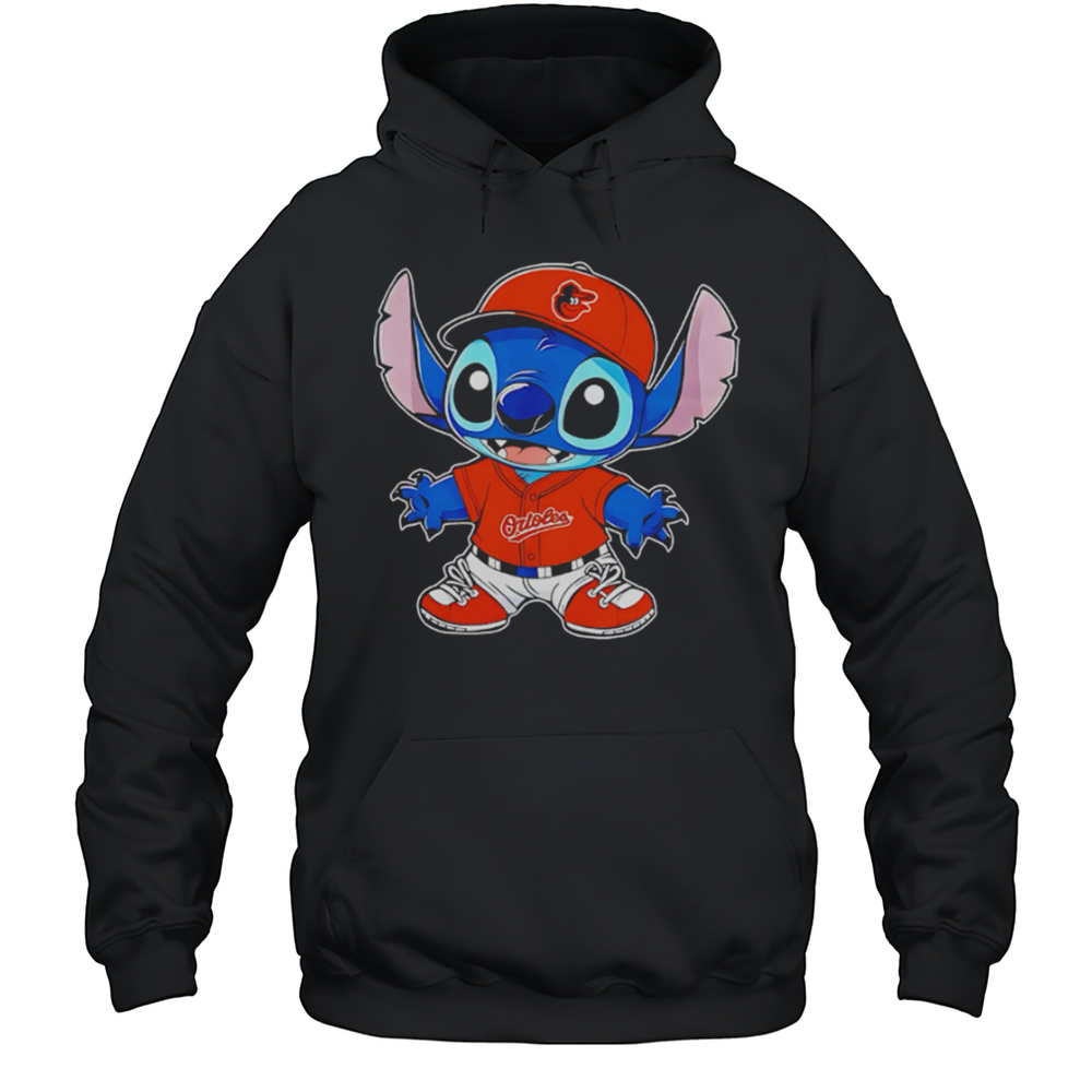 Baltimore Orioles Stitch Baseball 2025 Shirt Unisex Hoodie