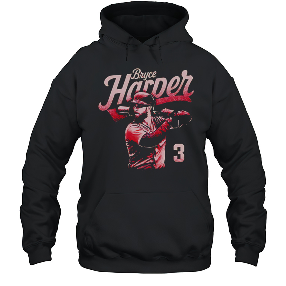 Bryce Harper Number 3 Philadelphia Bitmap Retro Shirt Unisex Hoodie