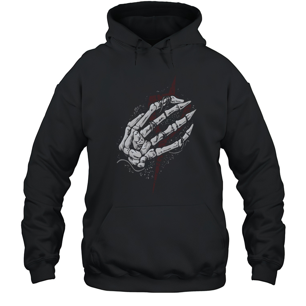 Clayman Heartless Skeleton Hand T-shirt Unisex Hoodie