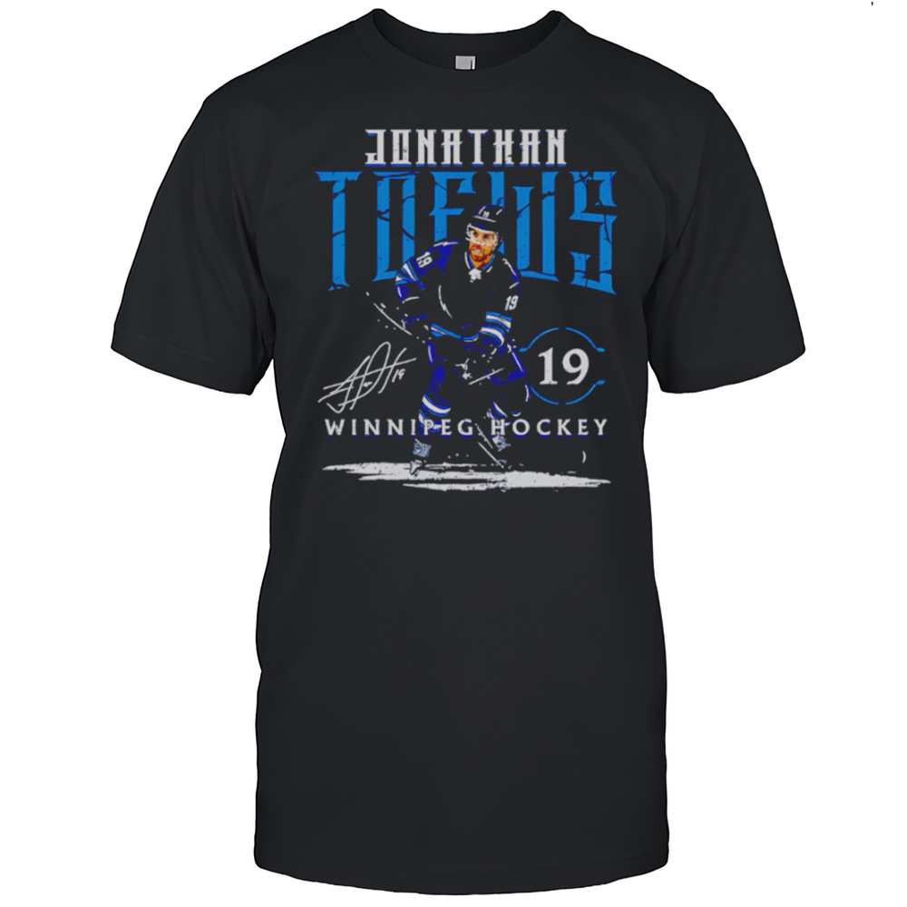 Jonathan Toews 19 Winnipeg Player Name Signature Hockey Shirt