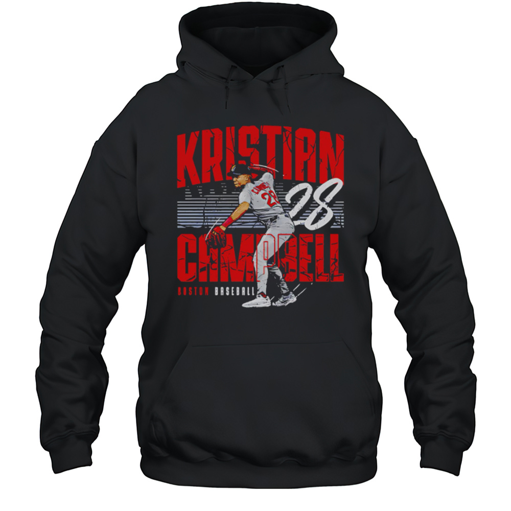 Kristian Campbell 28 Boston Player Name Baseball Retro Shirt Unisex Hoodie