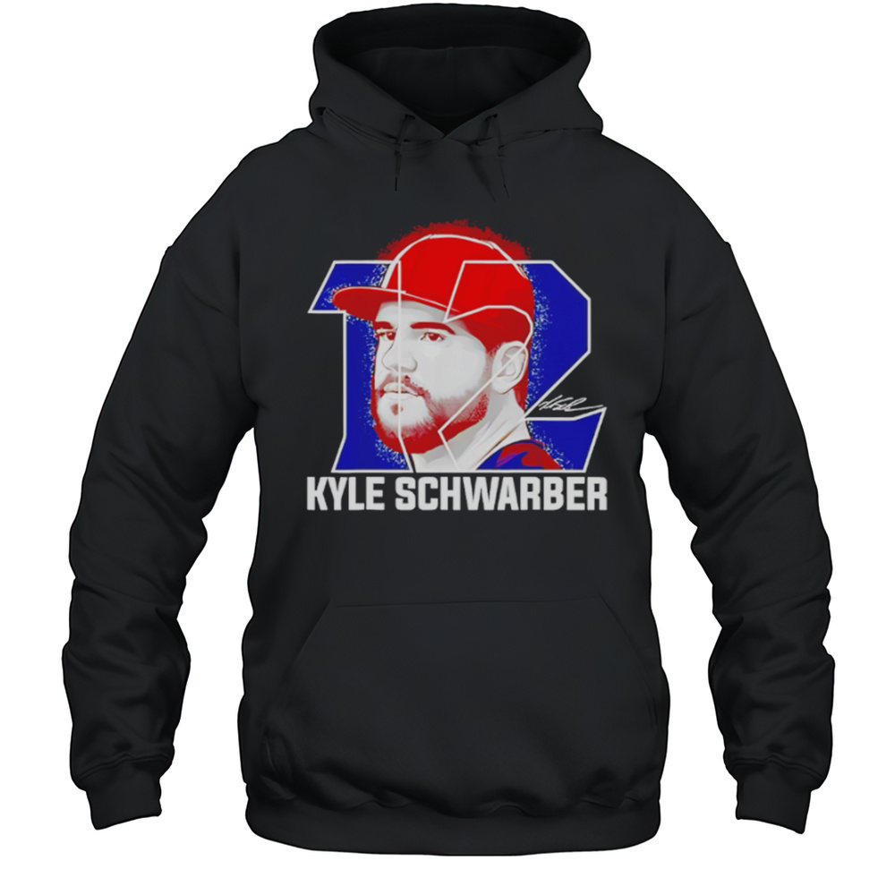 Kyle Schwarber 12 Silhouette Schwarber Philadelphia Shirt Unisex Hoodie