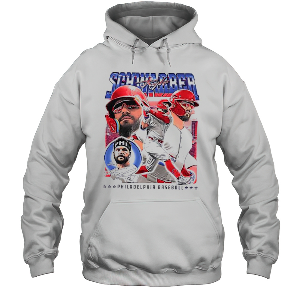 Kyle Schwarber Philadelphia Vintage Signature Baseball Shirt Unisex Hoodie