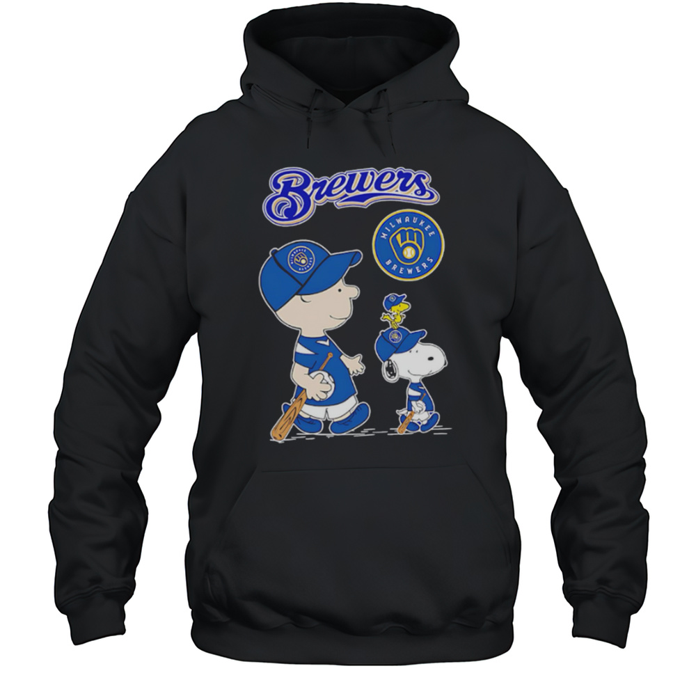 Milwaukee Brewers X Peanuts Snoopy Charlie Brown 2025 Shirt Unisex Hoodie