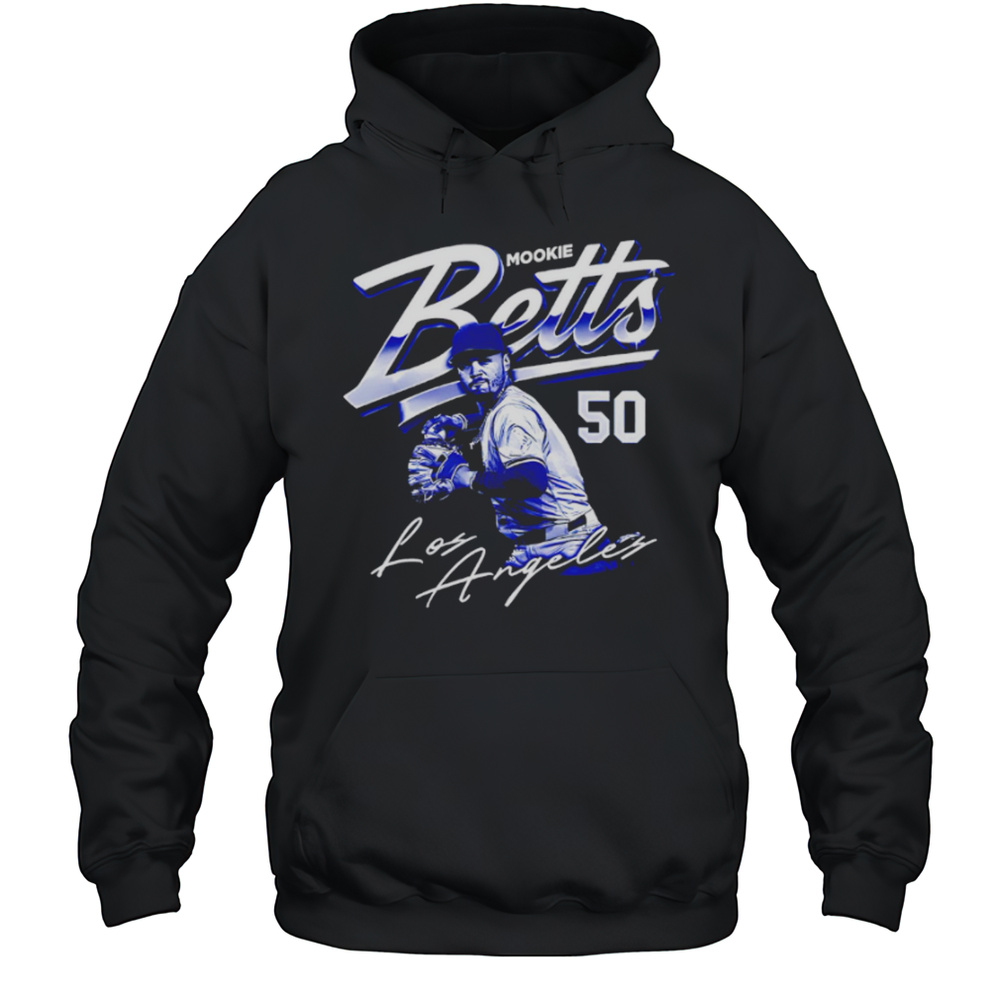 Mookie Betts Los Angeles Dodgers 50 Signature Shirt Unisex Hoodie