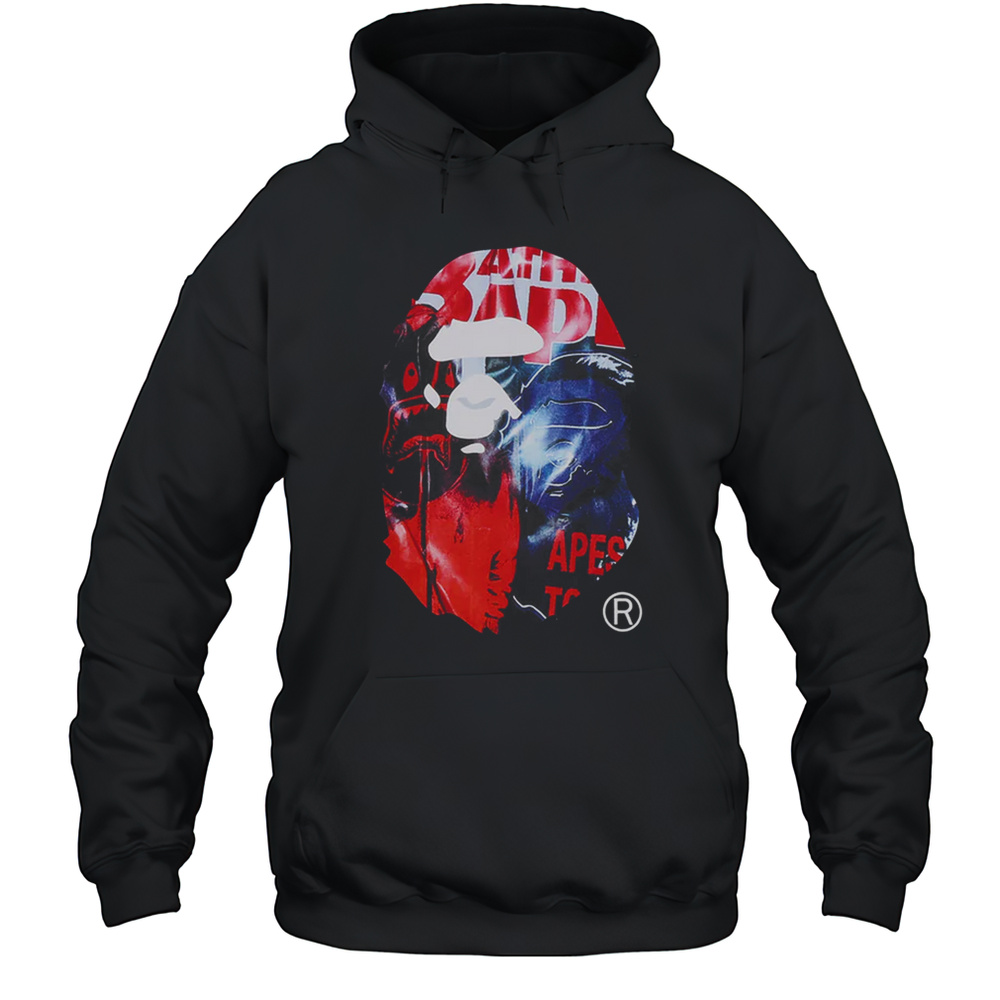 PHOTO PRINT APE HEAD RELAXED FIT Shirt Unisex Hoodie