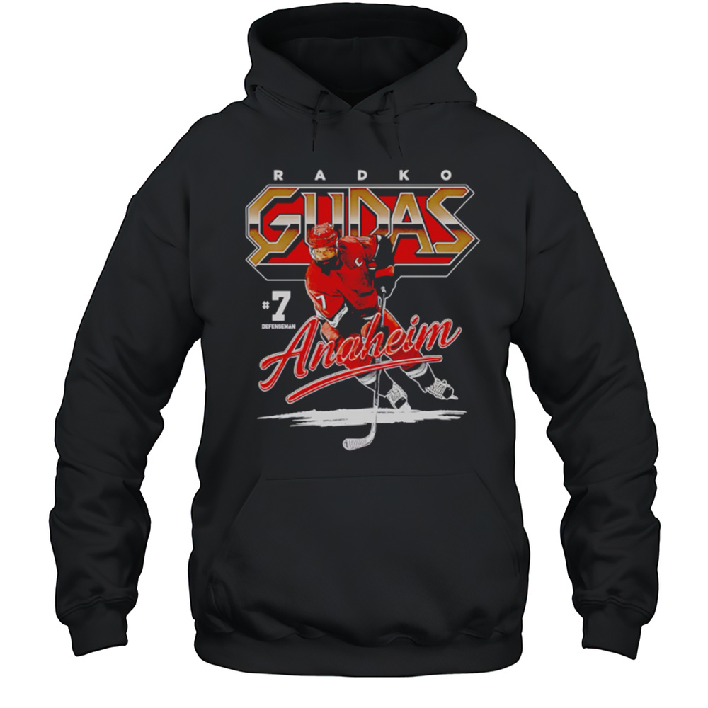 Radko Gudas Anaheim Retro Hockey Player Shirt Unisex Hoodie
