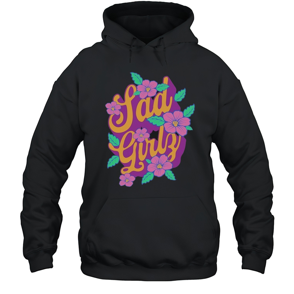 Sad Boyz Sadgirlz Floral T-shirt Unisex Hoodie