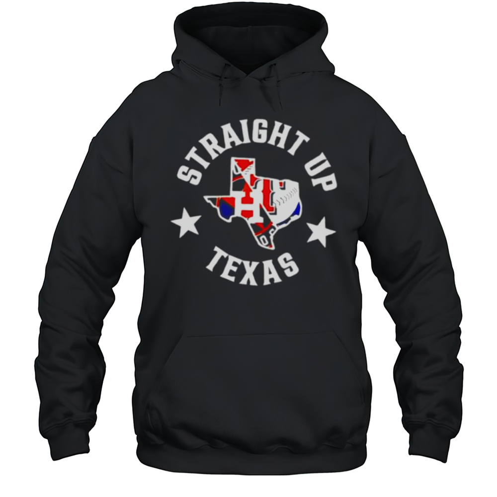 Straight Up Texas Rangers And Houston Astros Logo 2025 Shirt Unisex Hoodie