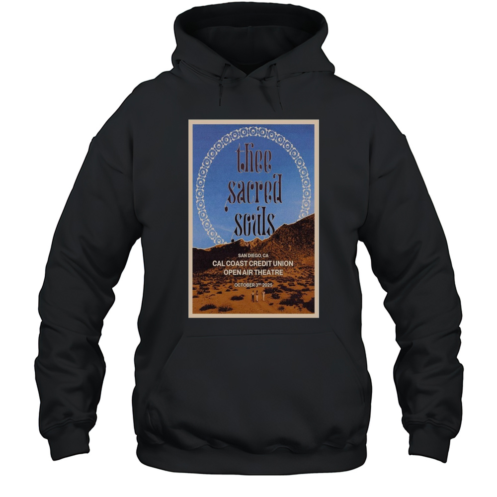 Thee Sacred Souls October 3 2025 San Diego CA Tour Poster T-Shirt Unisex Hoodie