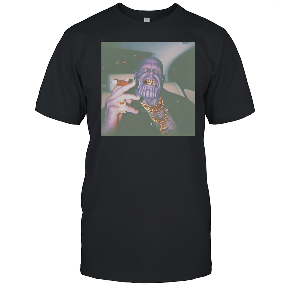 Thug Life Thanos Grillz Smoking Shirt