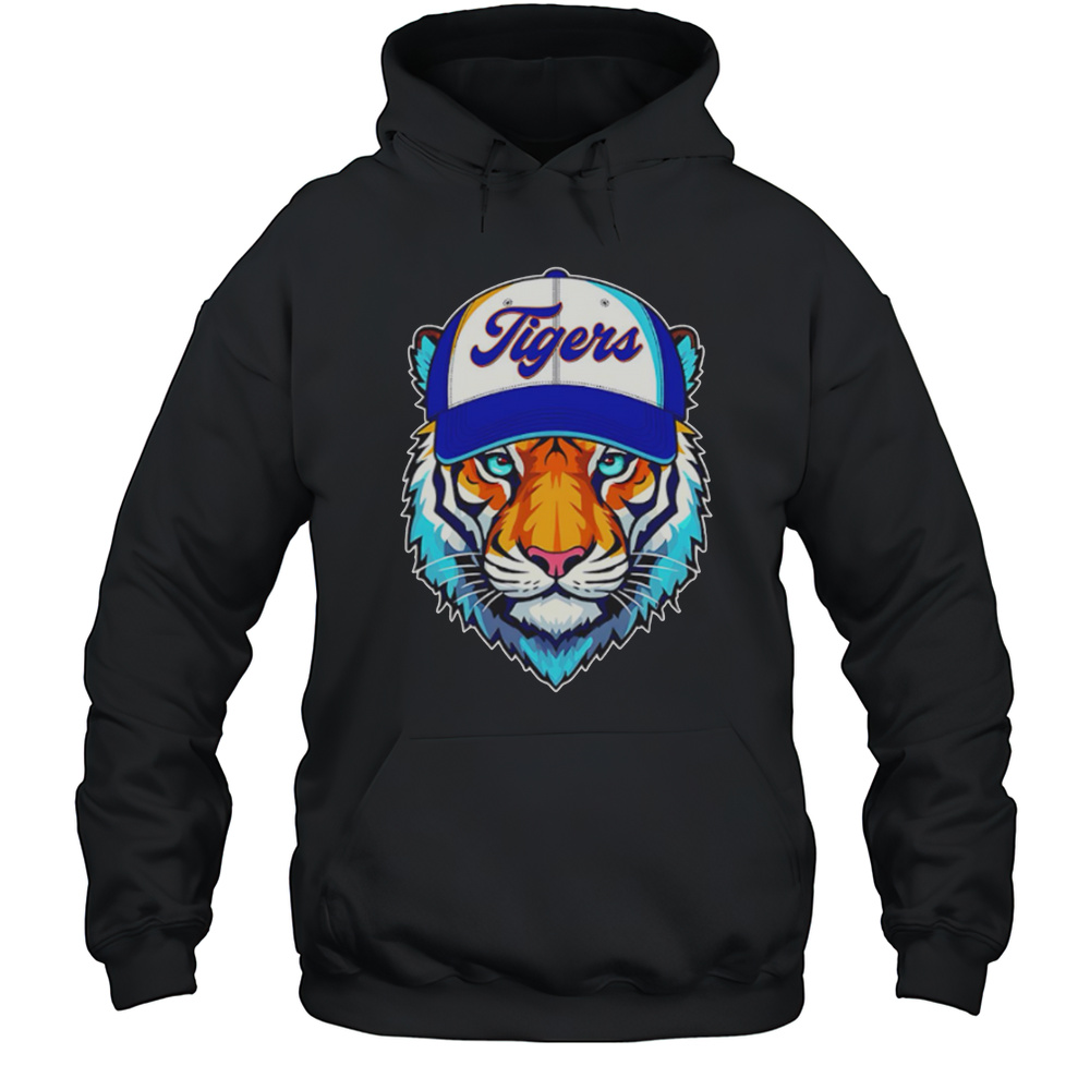 Vintage Detroit Baseball Tiger Sports Big Head Shirt Unisex Hoodie