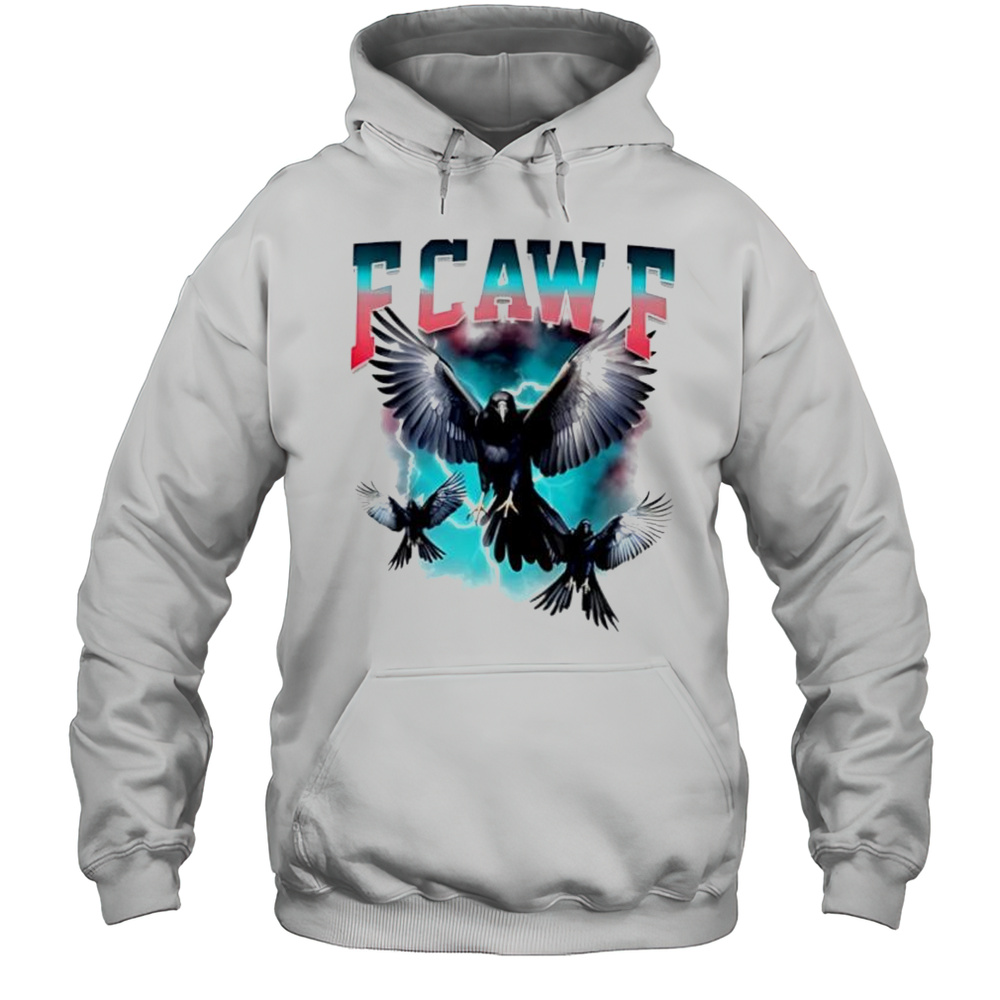 Vintage Raven F-Caw-F Black Crow Black Bird Shirt Unisex Hoodie