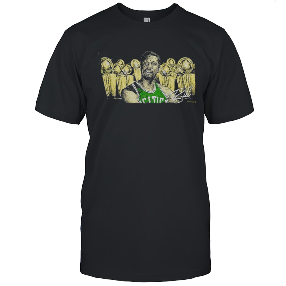 Bill Russell Boston Celtics 11 Time NBA Champion Signature Retro Shirt