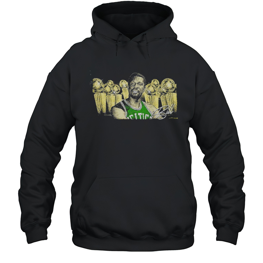 Bill Russell Boston Celtics 11 Time NBA Champion Signature Retro Shirt Unisex Hoodie