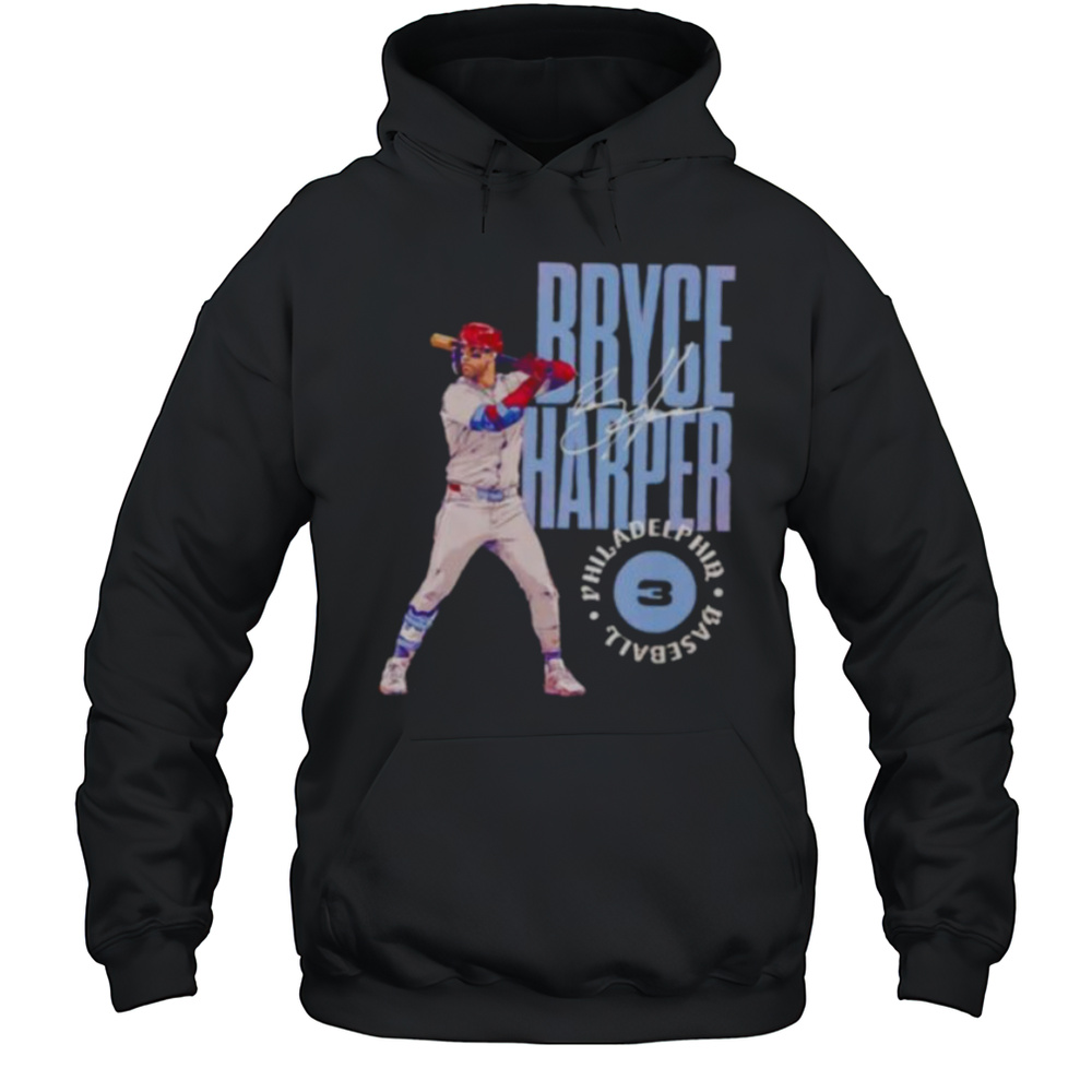 Bryce Harper Philadelphia Phillies Stamp Signature Shirt Unisex Hoodie