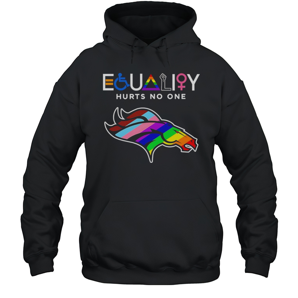 Equality Hurts No One Denver Broncos Shirt Unisex Hoodie