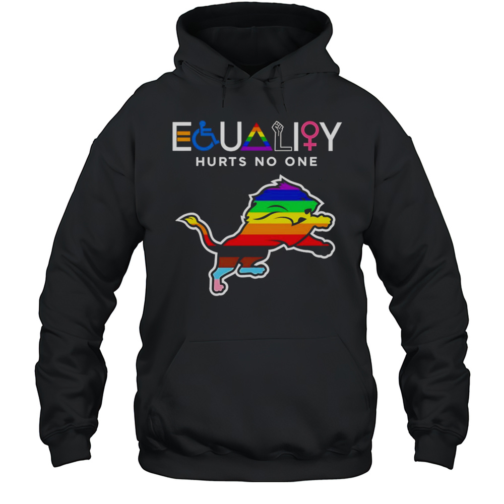 Equality Hurts No One Detroit Lions Shirt Unisex Hoodie