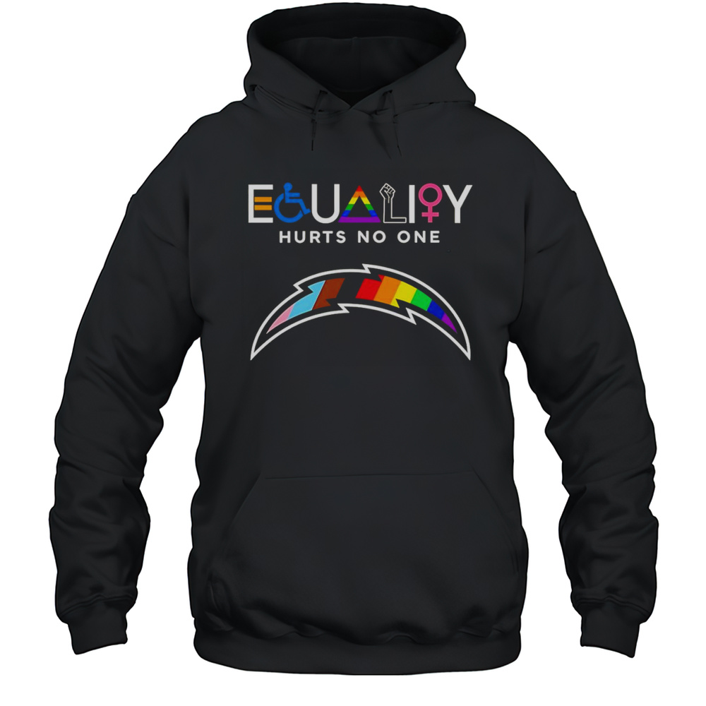 Equality Hurts No One Los Angeles Chargers Shirt Unisex Hoodie