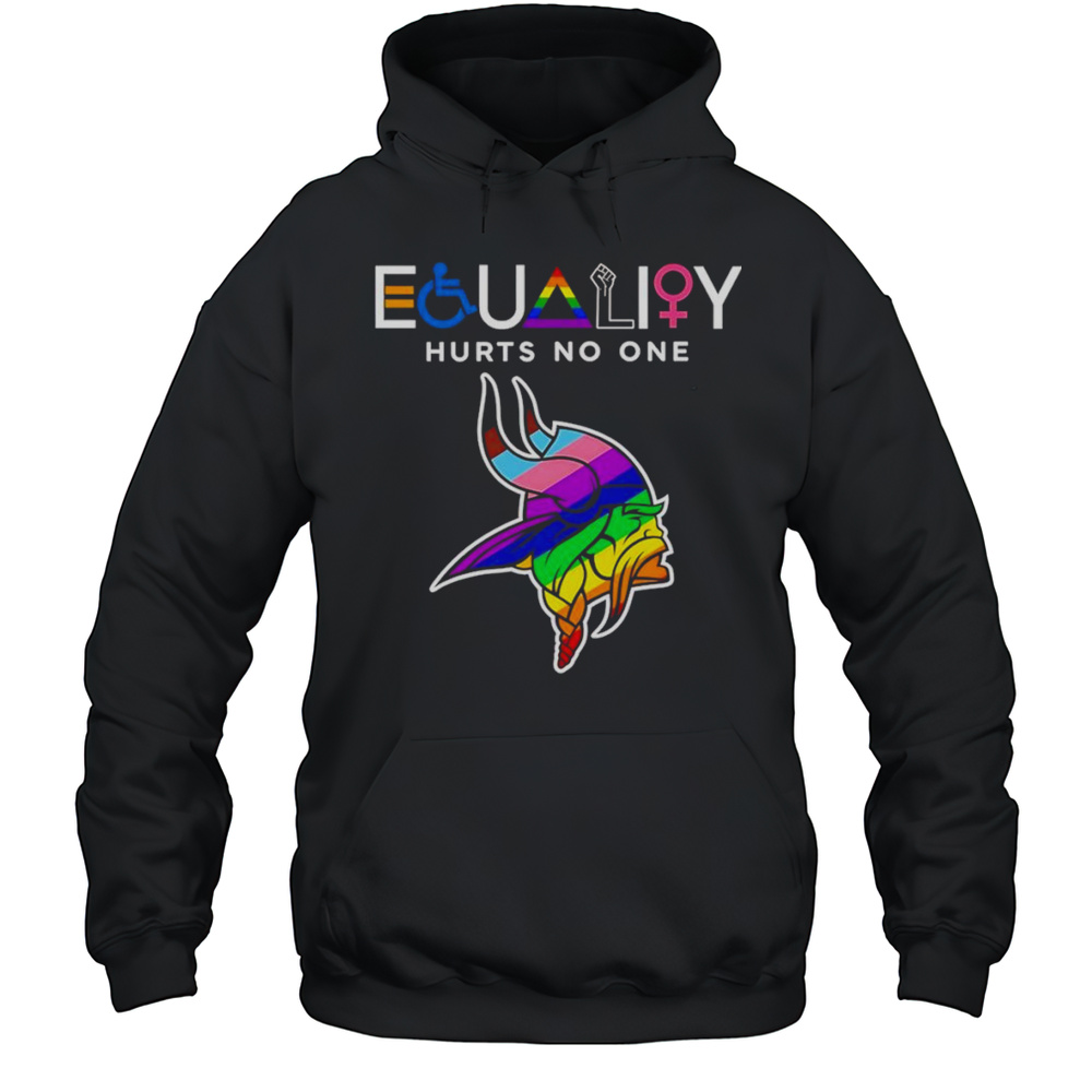 Equality Hurts No One Minnesota Vikings Shirt Unisex Hoodie