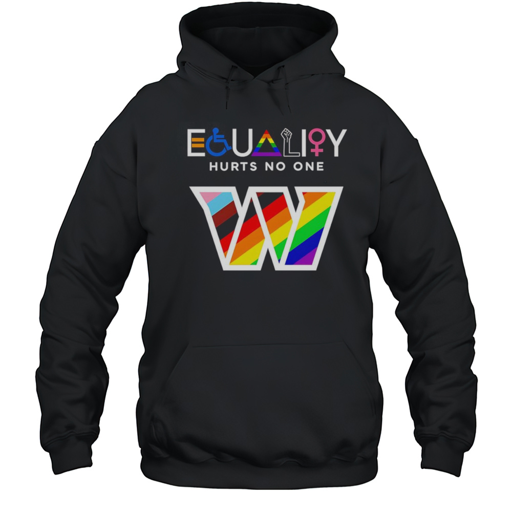 Equality Hurts No One Washington Commanders Shirt Unisex Hoodie