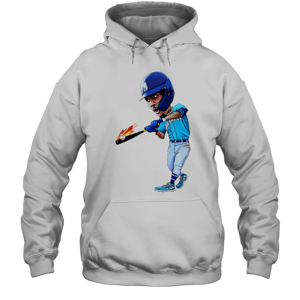 Julio Rodriguez J-Rod Art Seattle Mariners Jersey Cartoon Shirt Unisex Hoodie