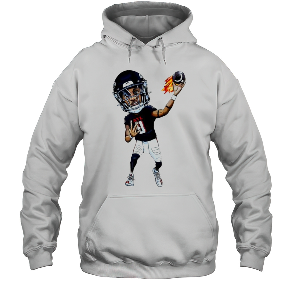 Michael Penix Jr. Art Atlanta Falcons Jersey Cartoon Shirt Unisex Hoodie