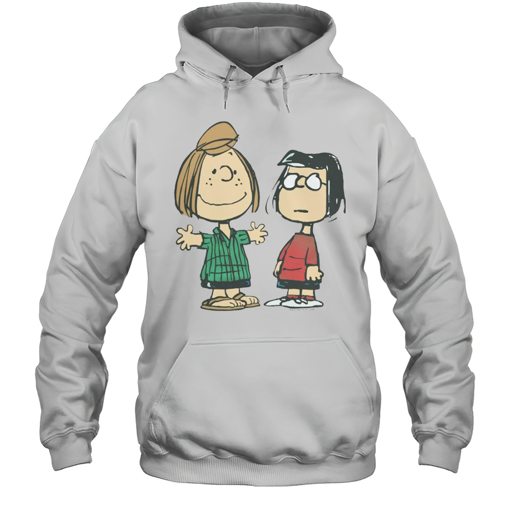 Peanuts Peppermint Patty And Marcie Character T-Shirt Unisex Hoodie
