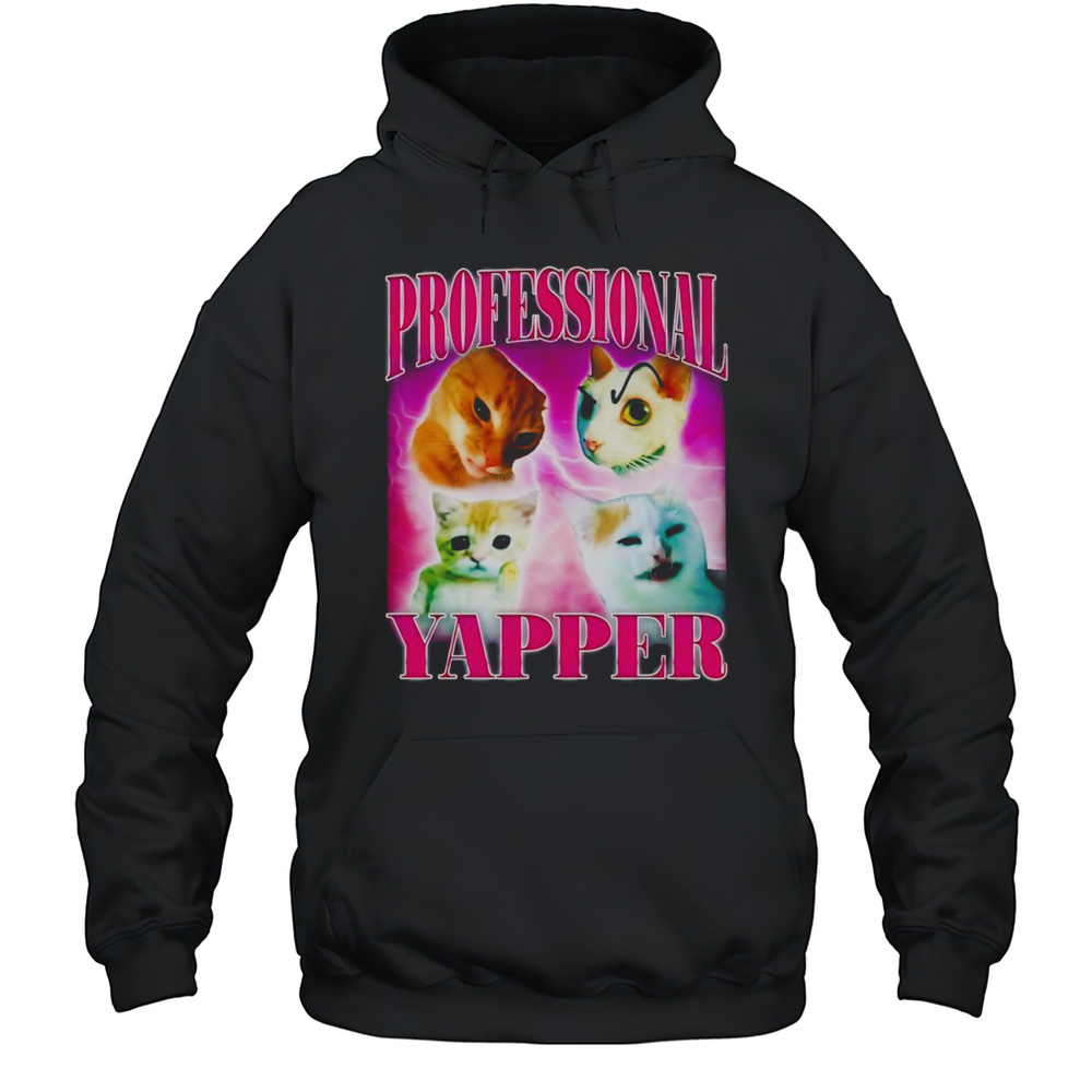 Professional Yapper Cat Bootleg Shirt Unisex Hoodie