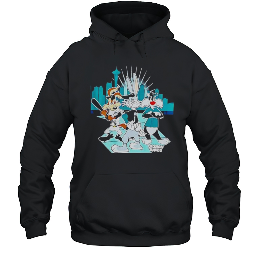 Seattle Mariners Looney Tunes Night Shirt Unisex Hoodie
