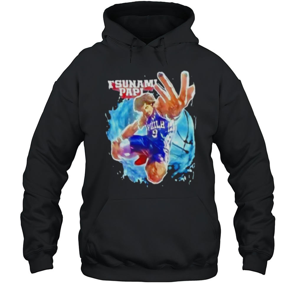 Tsunami Papi Kelly Oubre Jr. 9 Philadelphia 76ers Shirt Unisex Hoodie