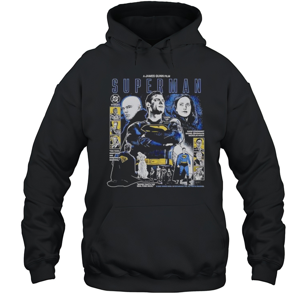 A James Gunn Film Superman 2025 Graphic Retro Shirt Unisex Hoodie