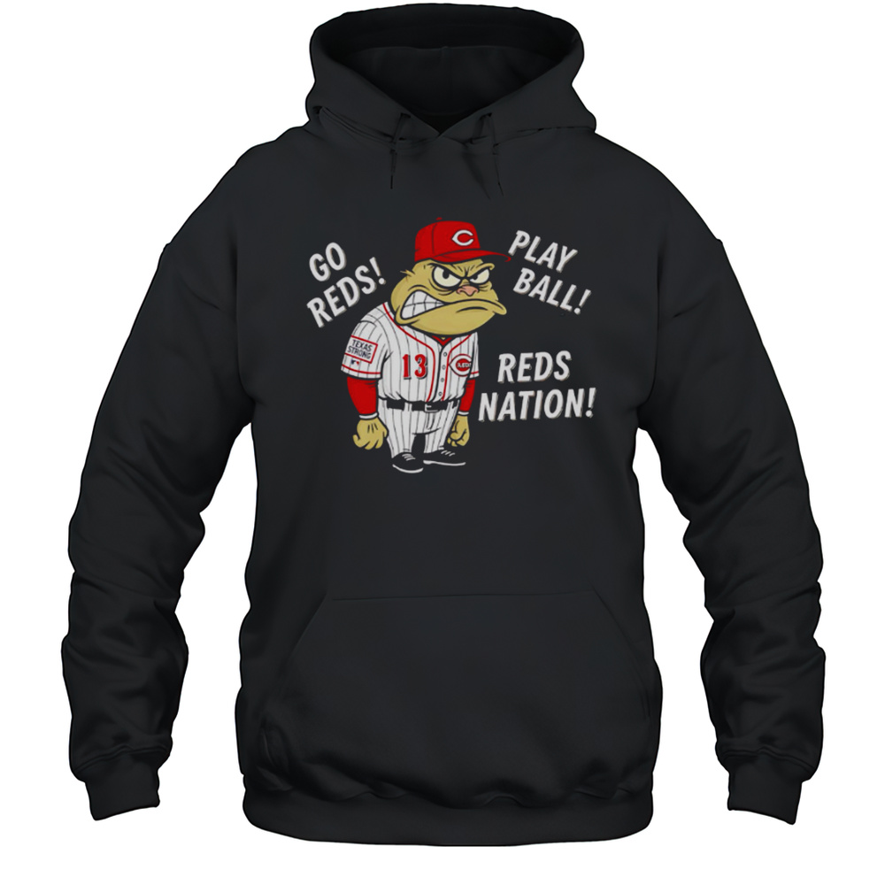 Cincinnati Reds Frog Go Reds Play Ball Reds Nation Shirt Unisex Hoodie