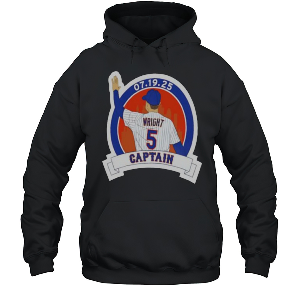 David Wright Captain New York Mets Baseball Player Graphic Shirt Unisex Hoodie