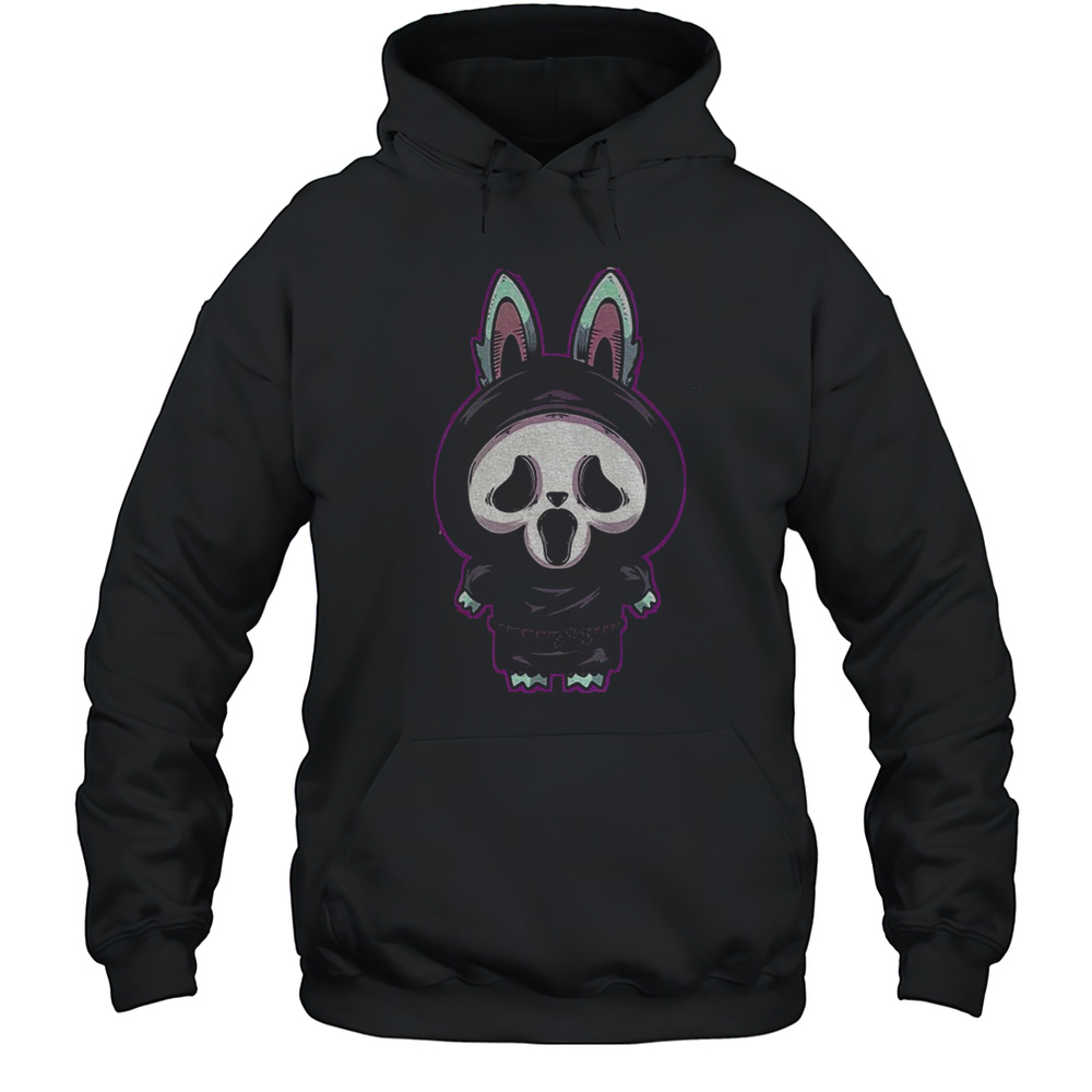Labubu Costume Ghostface Happy Halloween Horror Character Shirt Unisex Hoodie