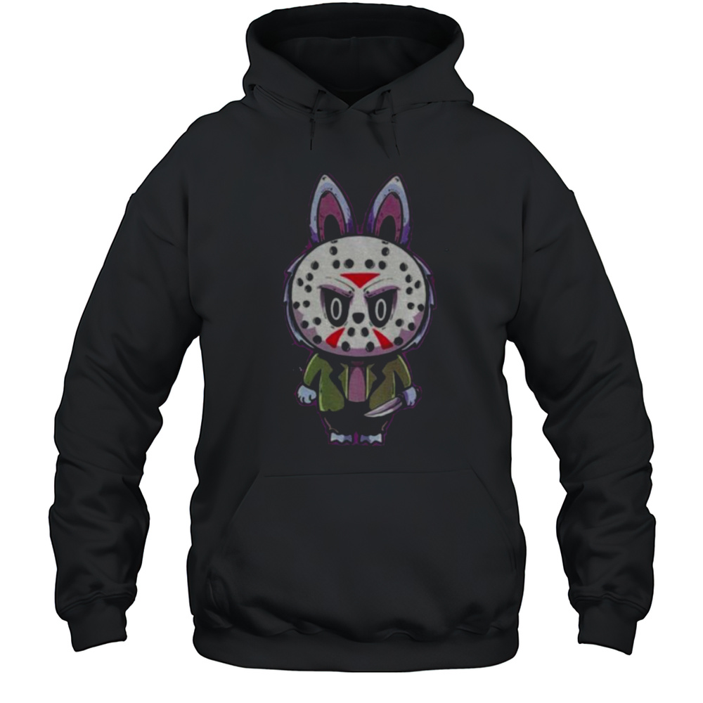 Labubu Costume Jason Voorhees Happy Halloween Horror Character Shirt Unisex Hoodie