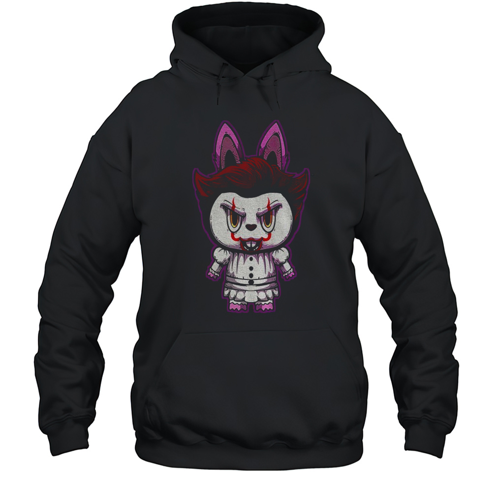 Labubu Costume Pennywise Happy Halloween Horror Character Shirt Unisex Hoodie