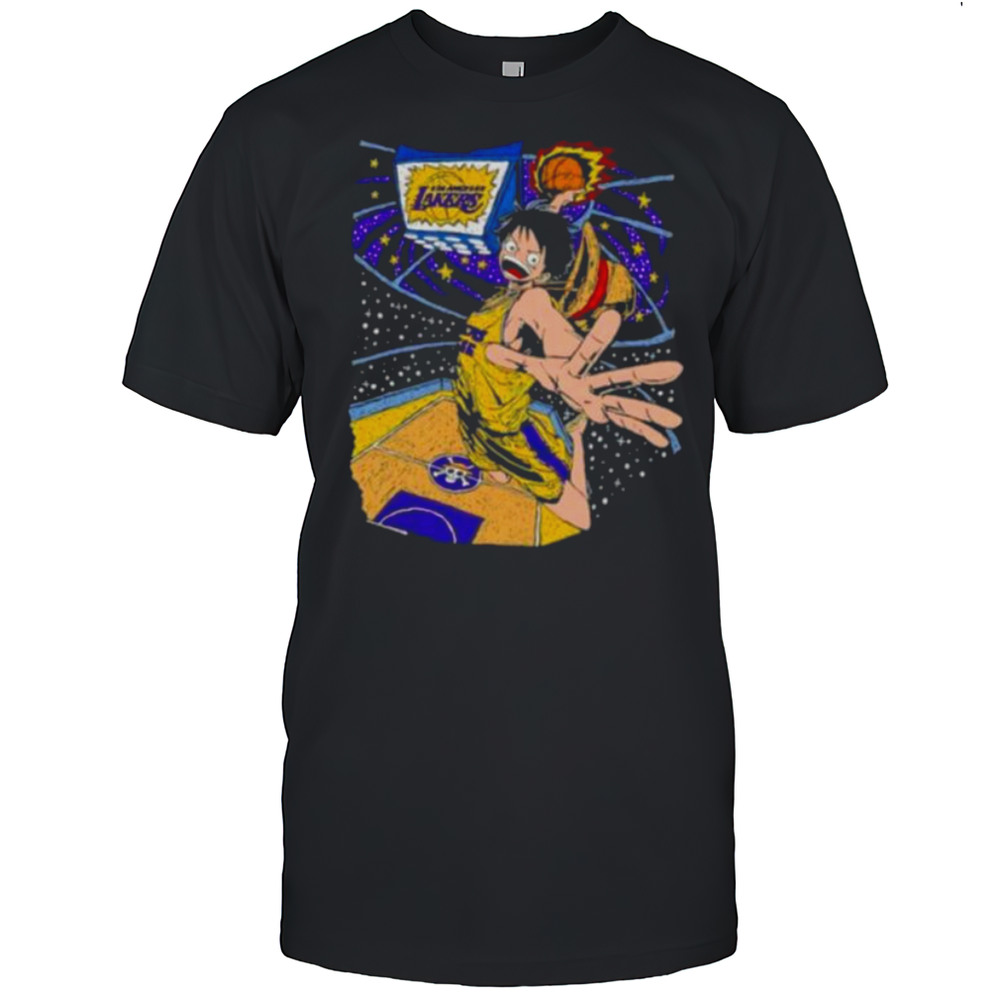 Los Angeles Lakers X Monkey D. Luffy One Piece Shirt