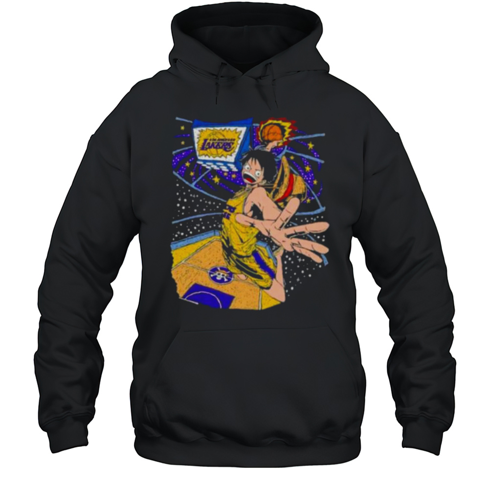 Los Angeles Lakers X Monkey D. Luffy One Piece Shirt Unisex Hoodie