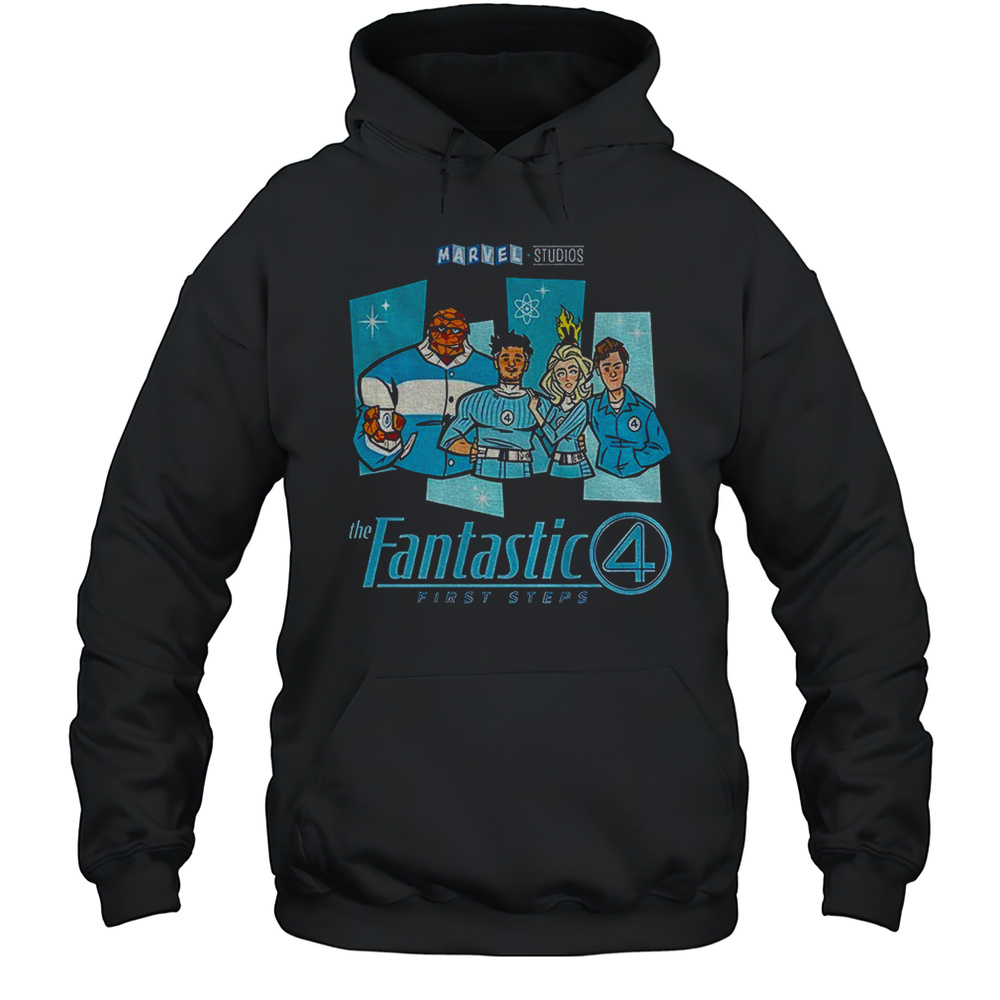 Marvel Studios Fantastic Four Superhero F4 First Steps Shirt Unisex Hoodie