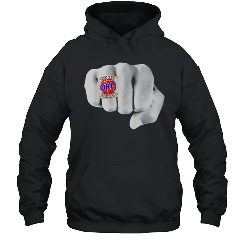 OKC Championship Ring Hand Comfort Colors Shirt Unisex Hoodie