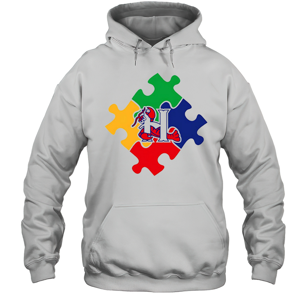 2025 Crawdads Autism Acceptance Night Shirt Unisex Hoodie
