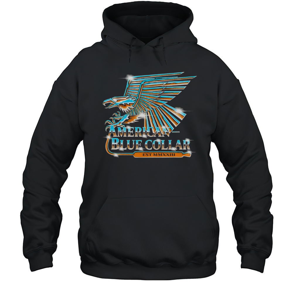 American Blue Collar Est MMXXIII Logo Shirt Unisex Hoodie