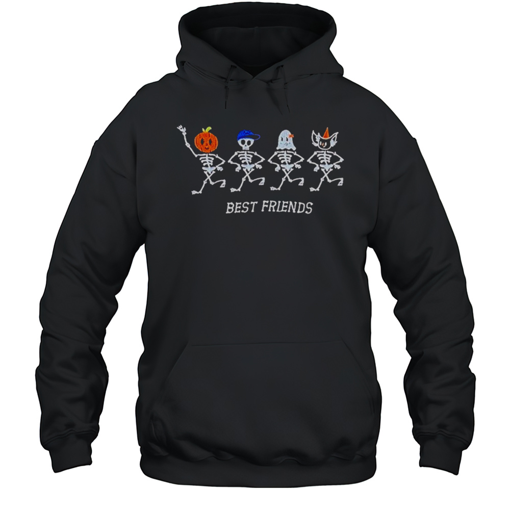 Best Friends Skeletons Halloween T-shirt Unisex Hoodie