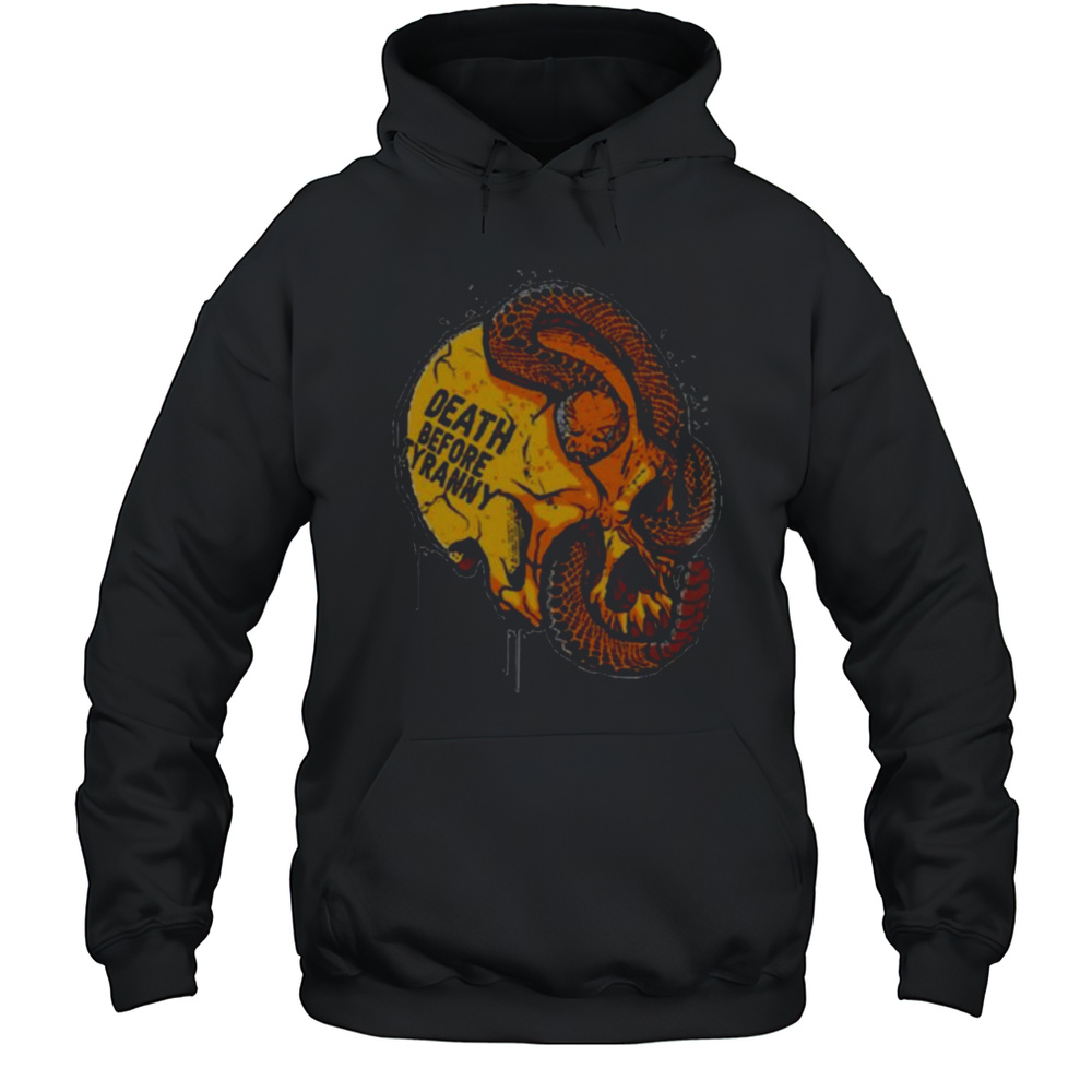 Death Before Tyranny Skull Snake Shirt Unisex Hoodie