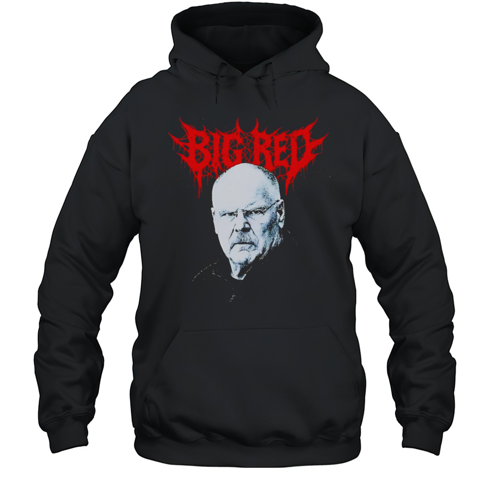 Death Metal Big Red Andy Reid Kansas City Chiefs Coach NFL Football Shirt Unisex Hoodie