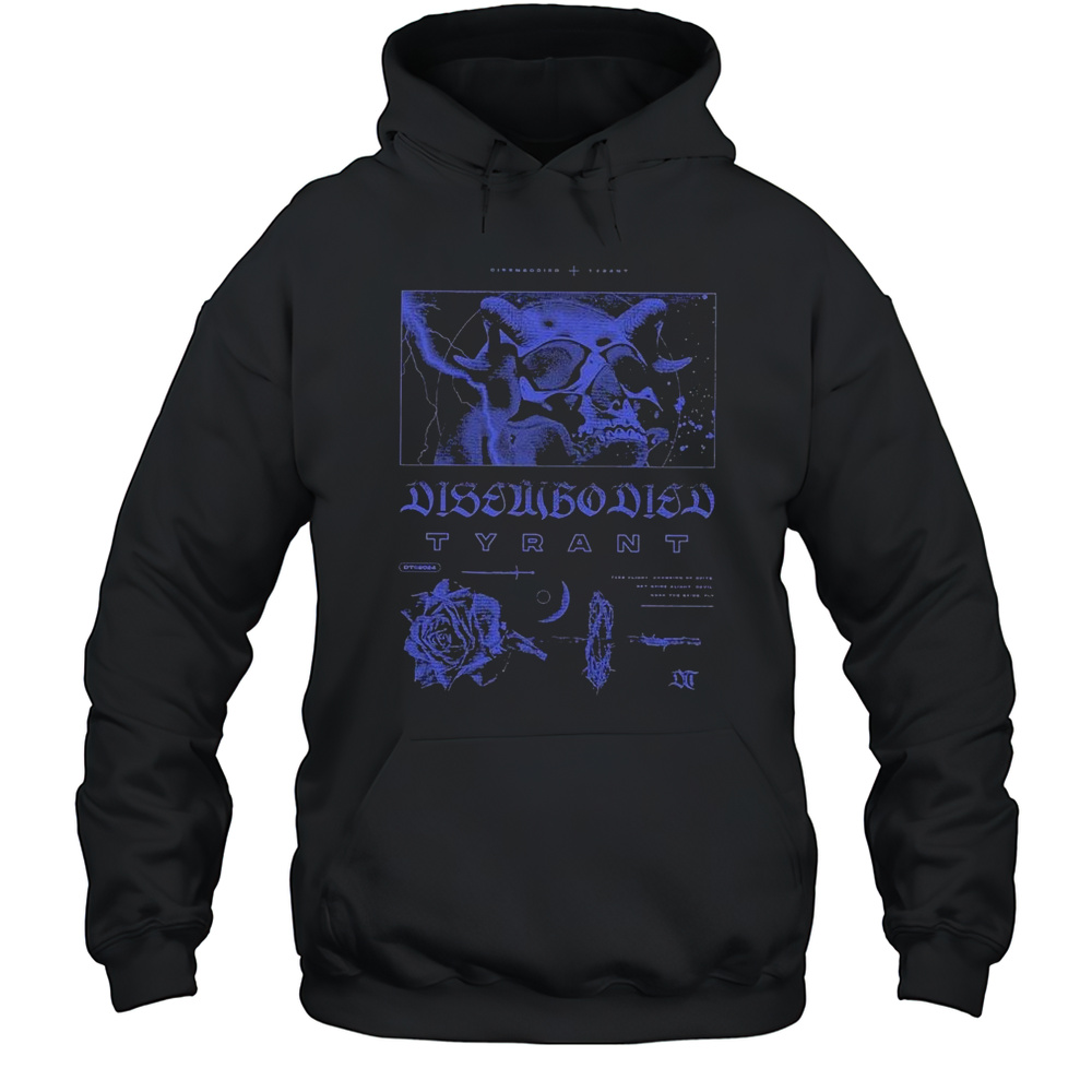 Disembodied Tyrant Purple Skull T-Shirt Unisex Hoodie